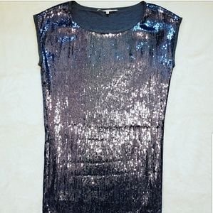 Rachel Roy Iridescent Sequin Dress • L
